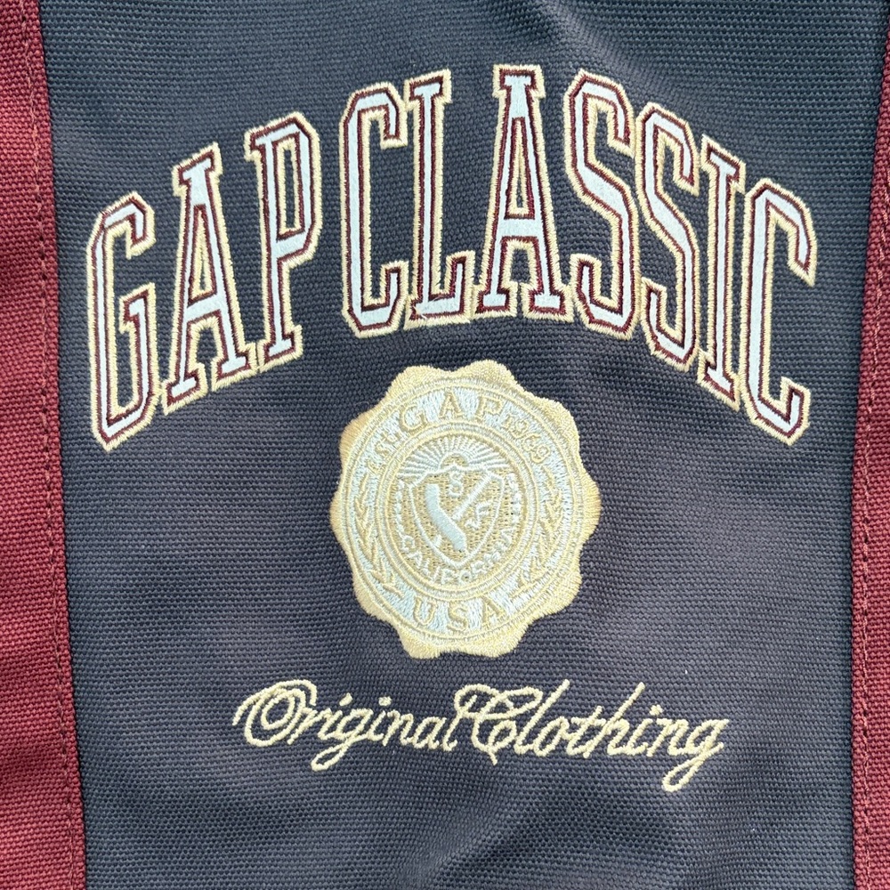 GAP Navy Blue Varsity Logo Tote Bag/NWT - Picture 6 of 11